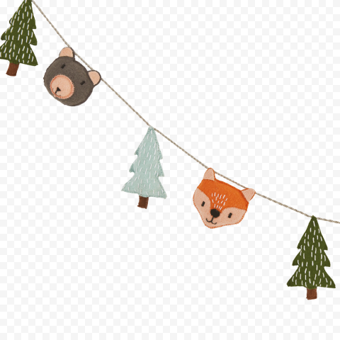 Felt Garland PNG HD