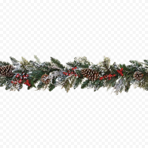 Christmas Garland Transparent Background