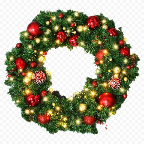 Outdoor Christmas Garland PNG Free Download