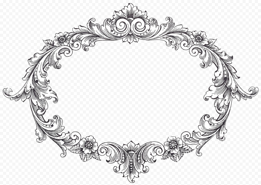 Vintage Border Frame Transparent PNG