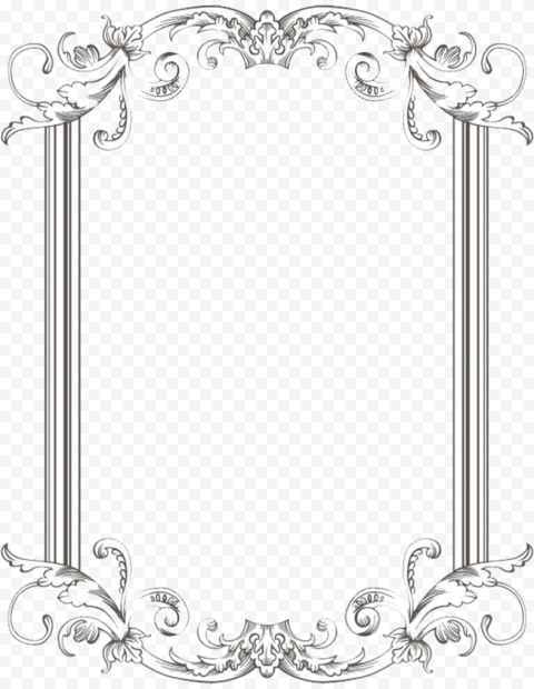 Vintage Border Frame PNG Image