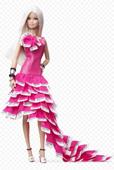 Barbie Doll Princess Pink Dress PNG