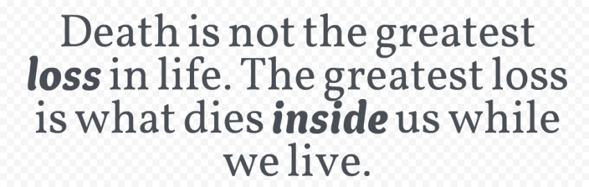 Death Quotes PNG Transparent Image