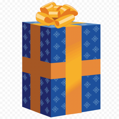 Blue Christmas Gift PNG Pic
