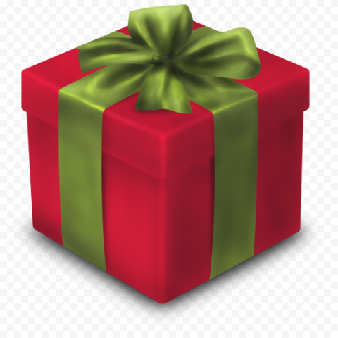 Red Christmas Gift PNG Picture