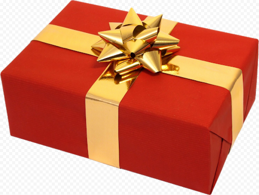 Red Christmas Gift PNG Photos