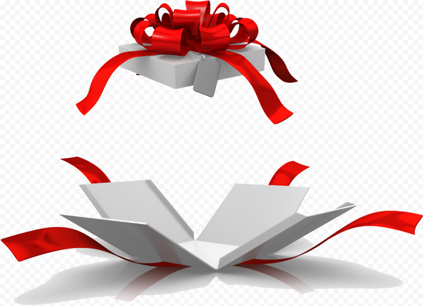 Open Christmas Gift PNG Transparent Picture