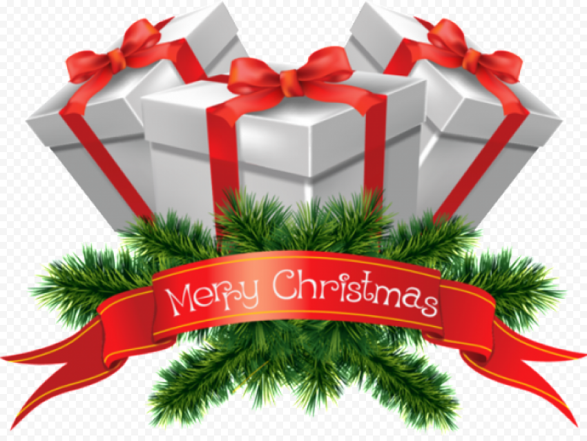 Green Christmas Gift PNG Image
