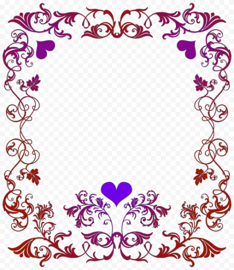 Girly Border PNG File