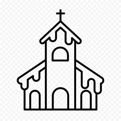 Christmas Church PNG Pic