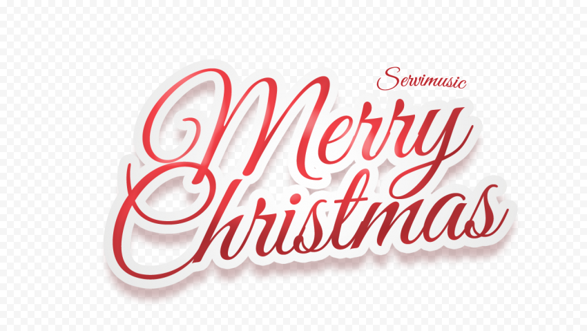 Christmas Text PNG Picture