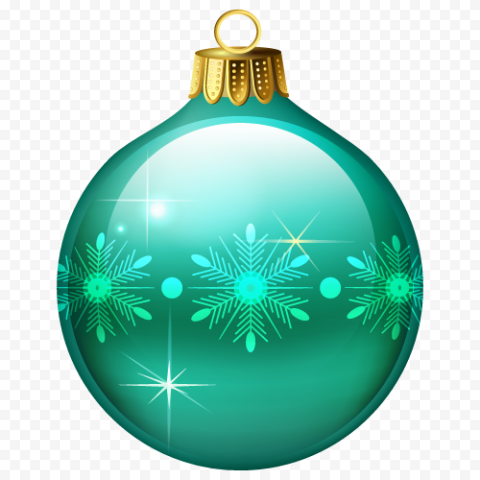 Colorful Christmas Bauble PNG Photo
