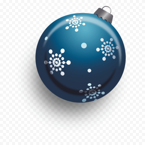 Blue Christmas Bauble PNG Clipart