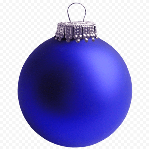 Blue Christmas Bauble PNG Photo
