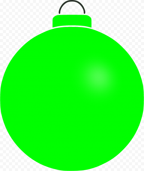 Green Christmas Bauble Transparent Background