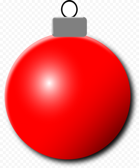 Red Christmas Bauble Download PNG Image