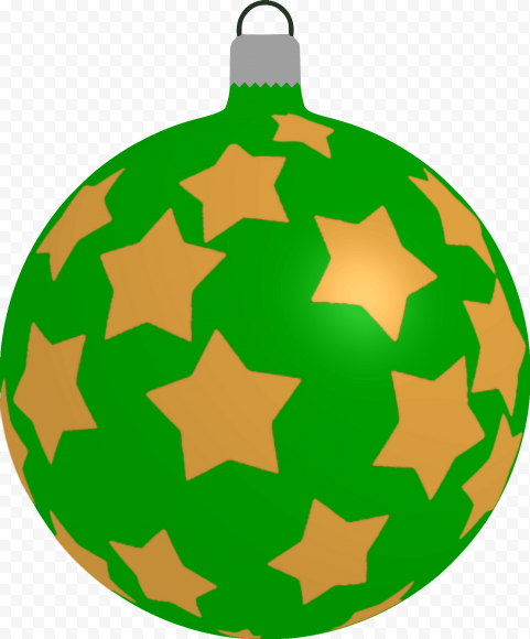 Green Christmas Bauble PNG Photo