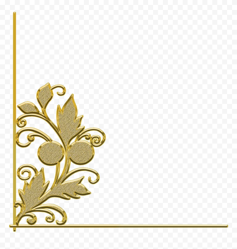 Gold Retro Decorative Frame PNG Pic