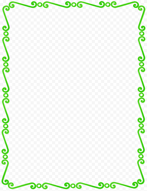 Lime Border Frame PNG Pic