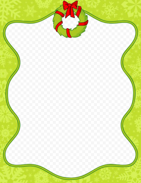 Lime Border Frame Transparent PNG