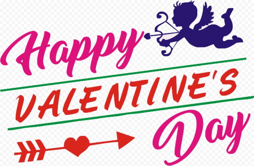 Banner Valentines Day Text PNG Image