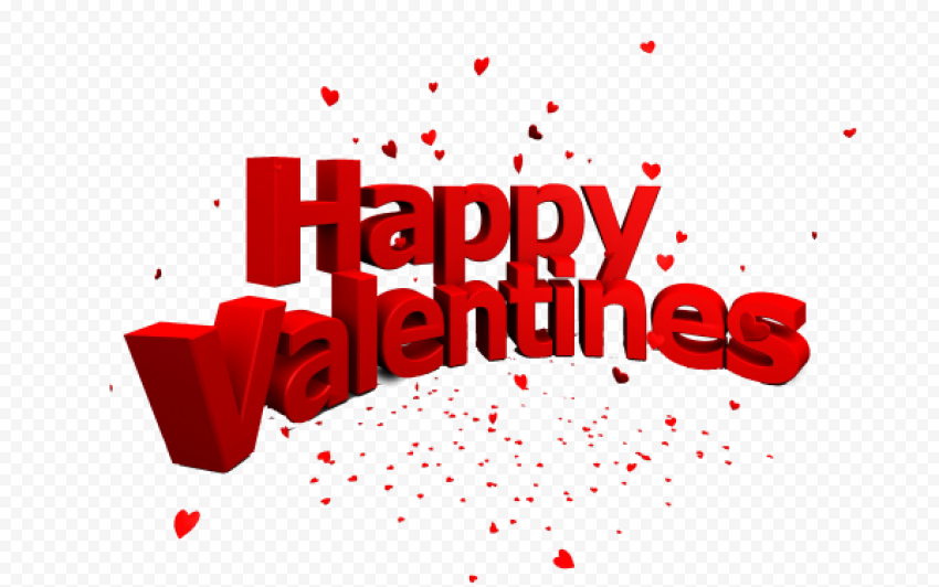 Love Valentines Day Text Transparent PNG