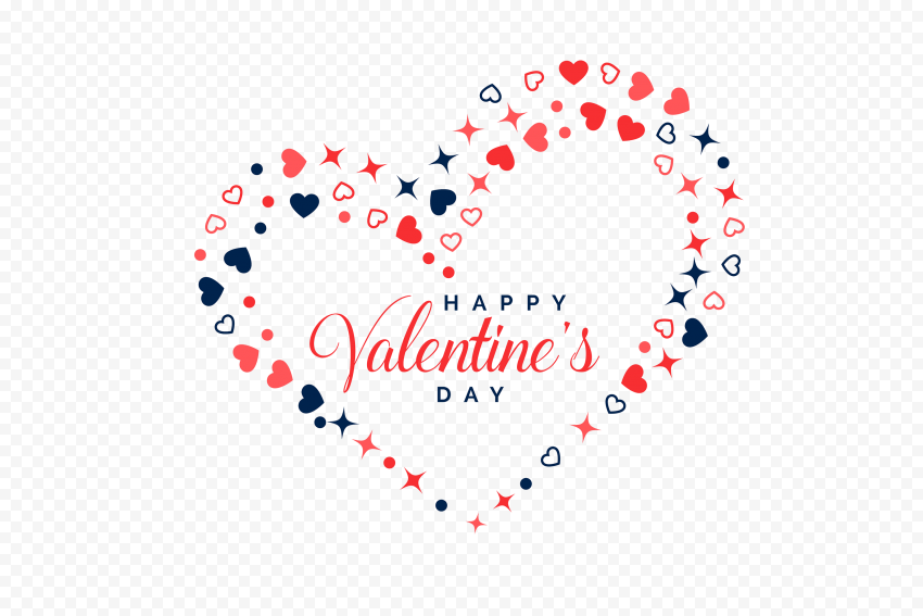 Happy Valentines Day Heart PNG