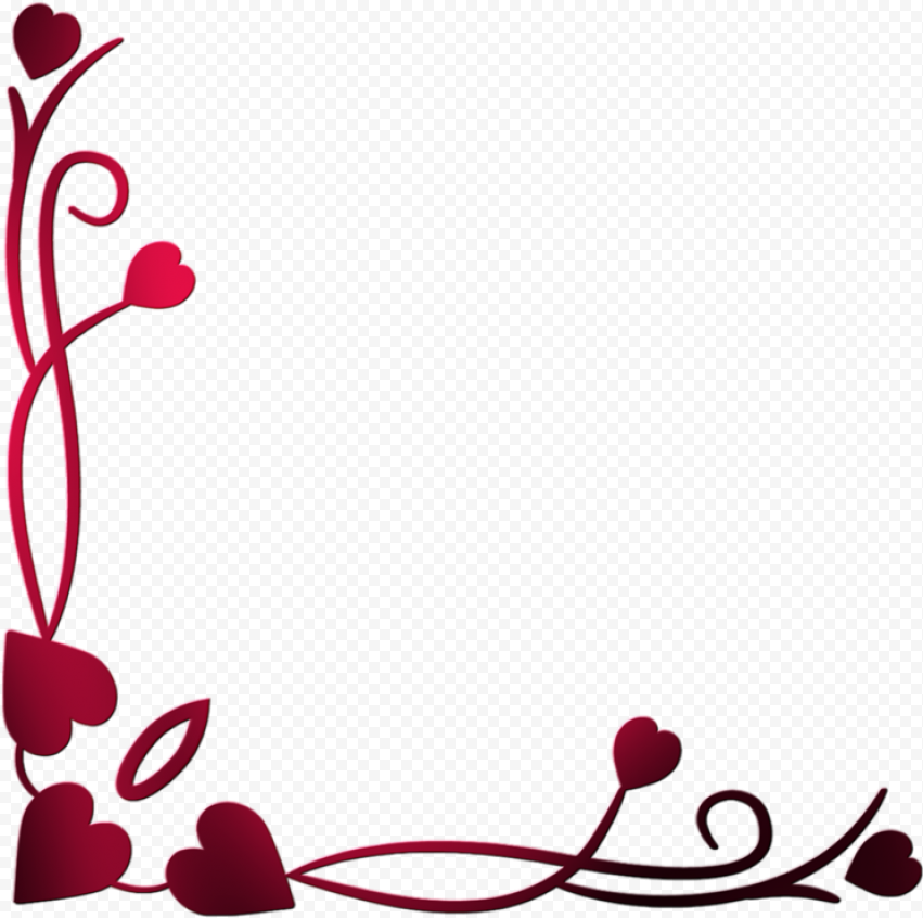 Valentines Day Border Love PNG