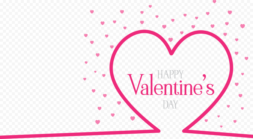 Pink Valentines Day Heart PNG