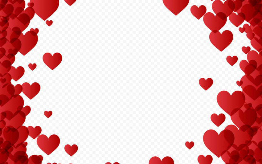 Valentines Day Heart Border PNG