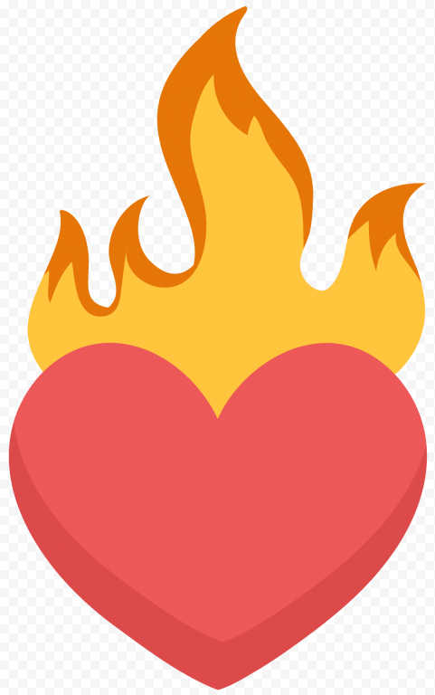 Fire Heart Vector Smoke Transparent PNG