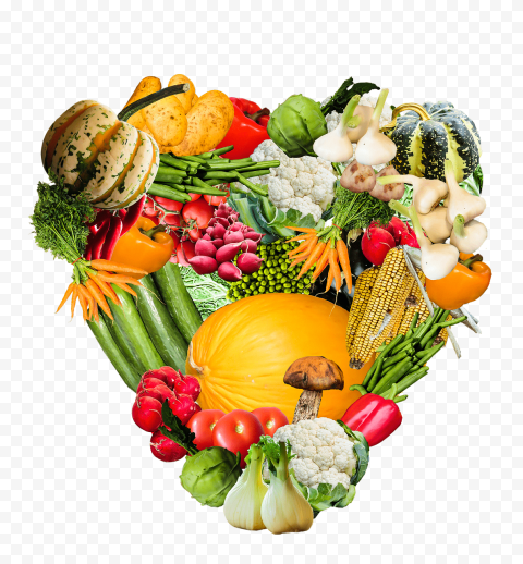 Heart Vegetables PNG Photos