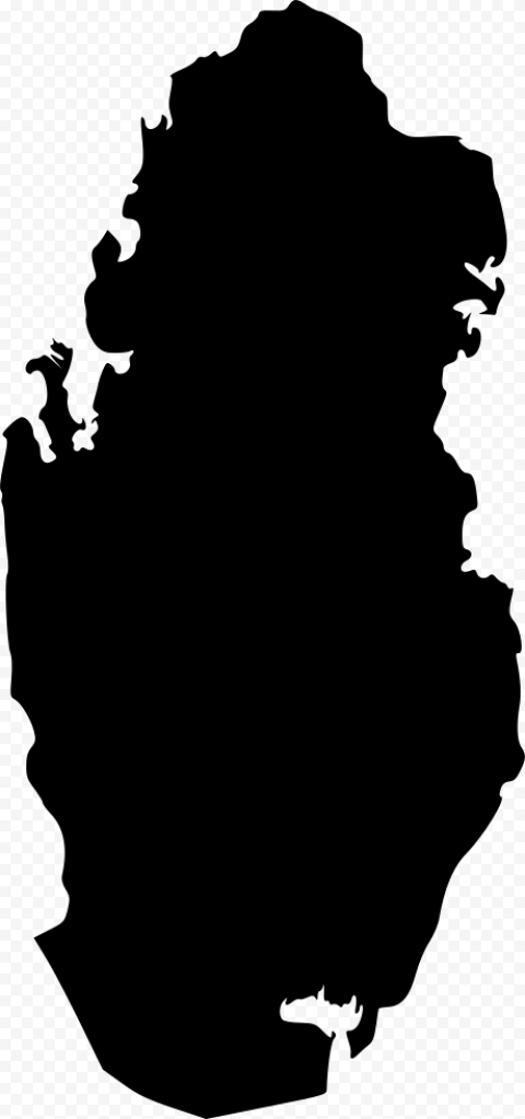 Tree Silhouette, Qatar, Map, Flag Of Qatar, Black, Black And White, Qatar, Map, Flag Of Qatar