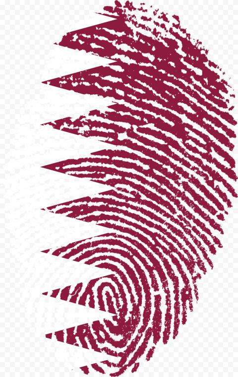 Qatar, Flag, Fingerprint, Country, Pride, Identity, Symbol, Sign, Finger, Print