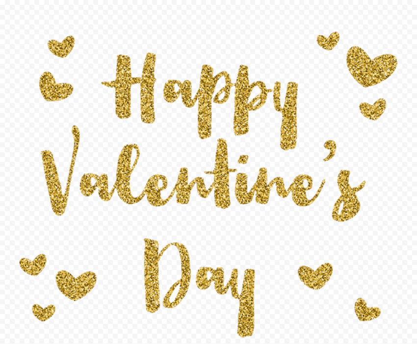 Gold Happy Valentines Day texts, Happy Valentine's Day, Happy Valentine's Day, love, wish, text