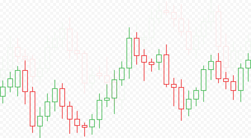 Forex trading candlestick charts backdrop flat diagram outline