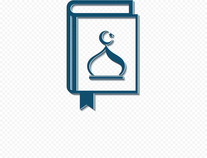 Islam sign icon scripture book roof architecture outline