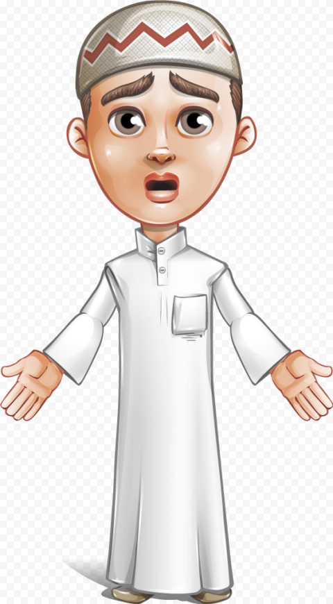 Man standing illustration, Islam, boy, child, face, hand