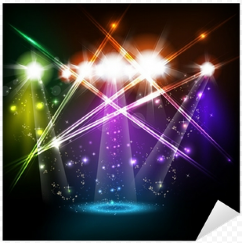 banner neon light stage background