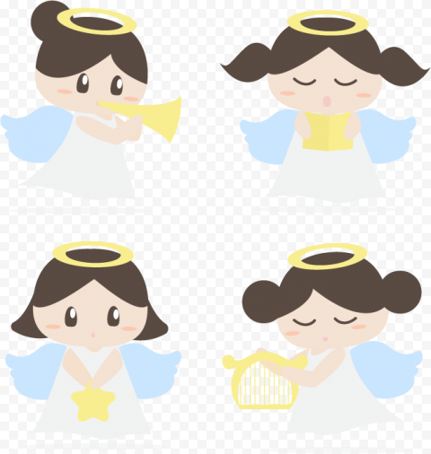 Angel Illustration, Lovable little angel, fictional Character, cartoon, material