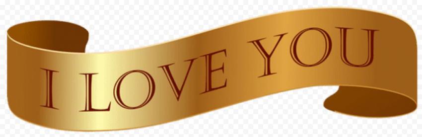  Download gold banner i love youpicture
