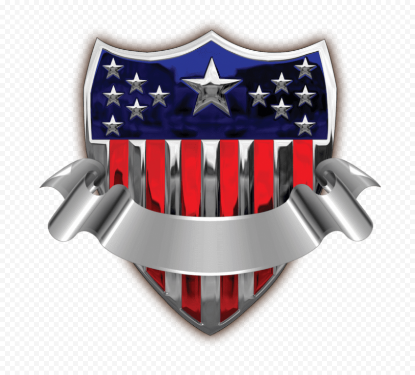 usa badge with banner image