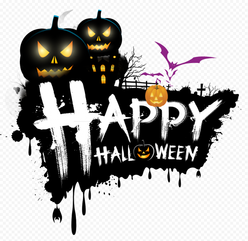 The Halloween Tree Holiday, Happy Halloween Happy,Halloween, happy Halloween, text, festive Elements