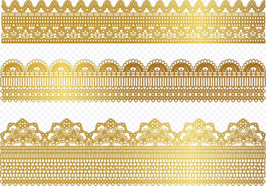 Gold, Lace Gold Textile Ribbon, Gold lace border, border, simple, border Frame