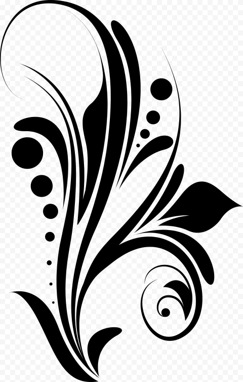 Floral design, FLOWER PATTERN, white, leaf, monochrome
