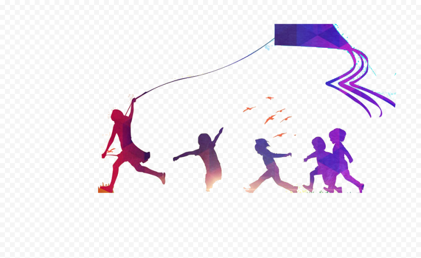 Chongming District Fly Kite, fly a kite, purple, game, child
