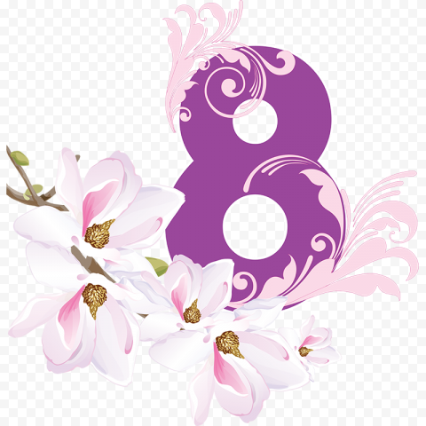 International Womens Day March 8, Women's Day Element, purple, flower Arranging, holidays