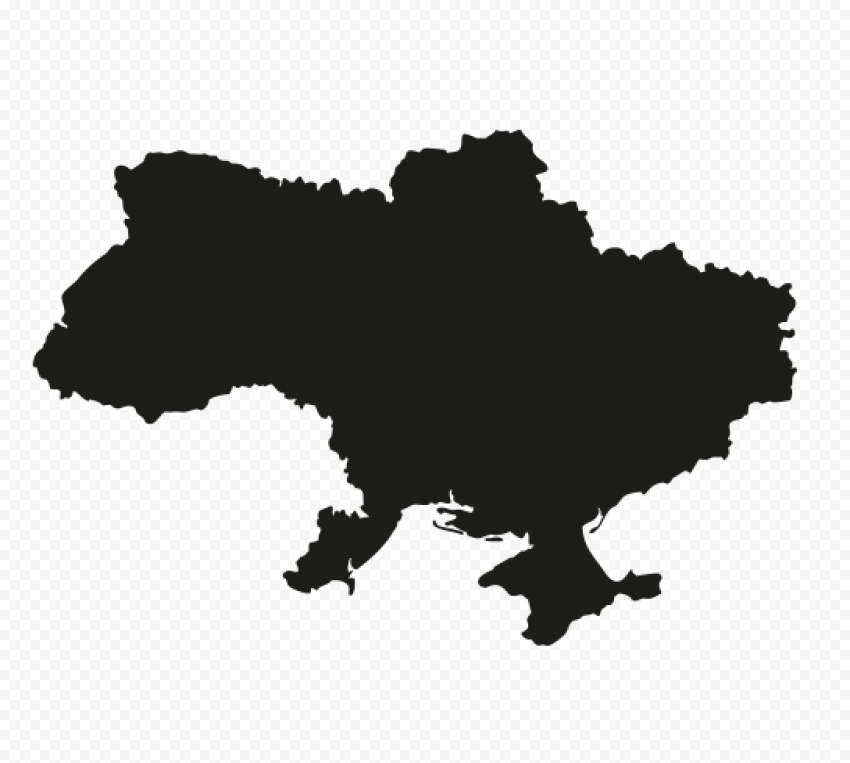 Ukraine graphy Map, map, fauna, black, silhouette