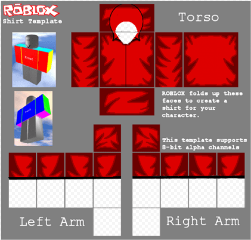 Roblox R15 Shirt Template Transparent - Roblox Shirt Template 2018, HD Png  Download - 585x559(#511013) - PngFind