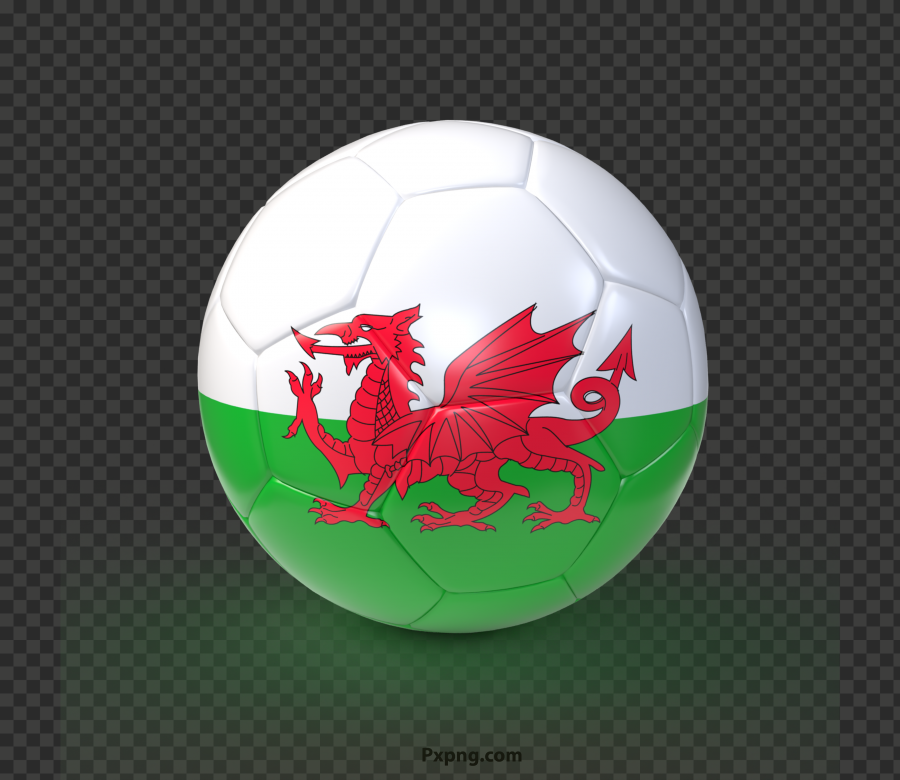 HD Soccer Ball With Wales Flag Free PNG Image